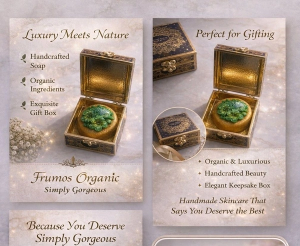 Frumos Organic Natural Handmade Ubtan Soap Alternate View