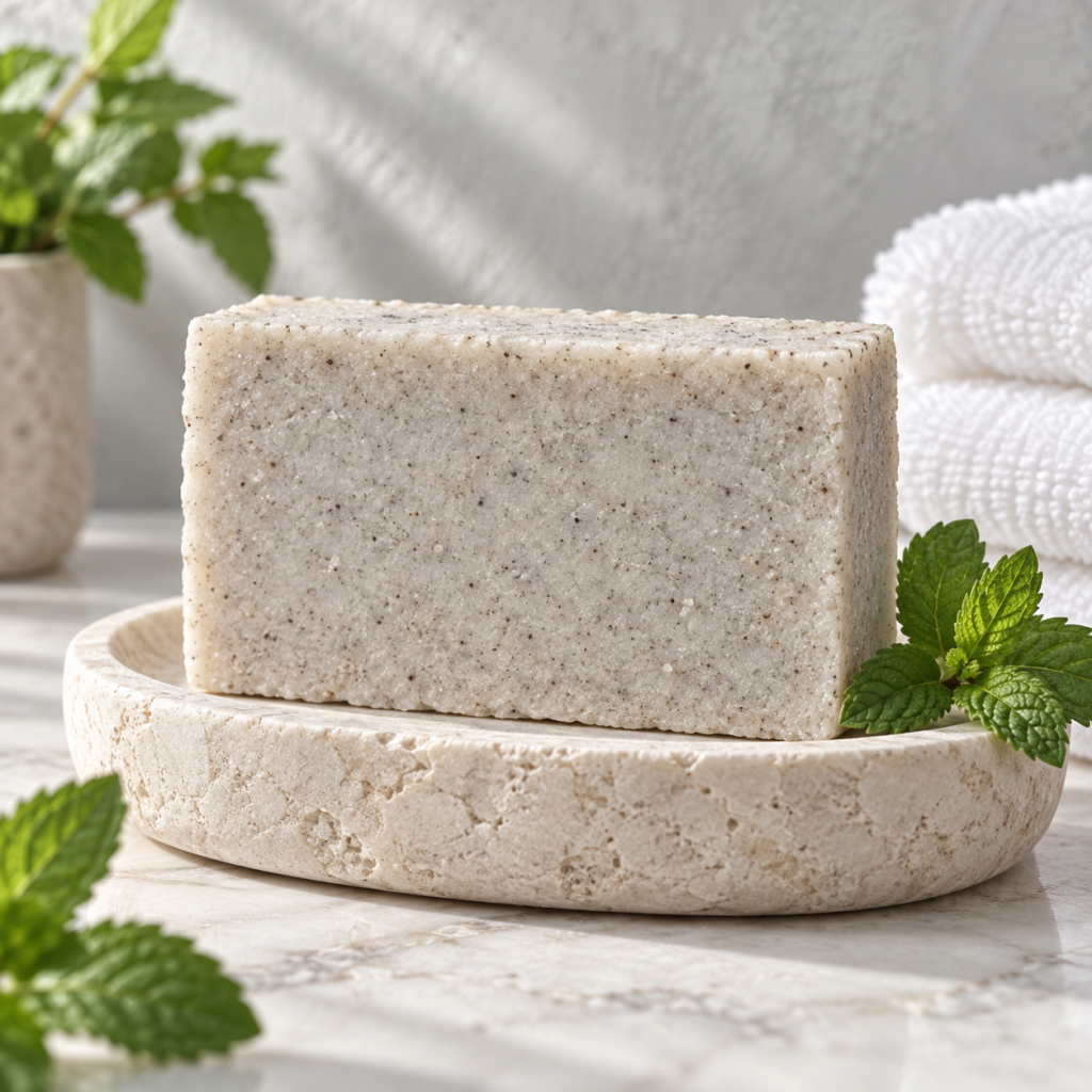 Camphor Mint Body Polish Scrub Soap