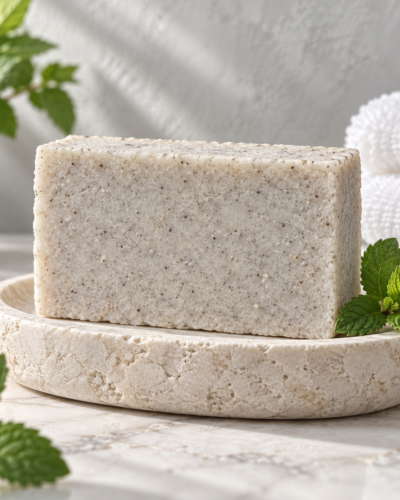 Camphor Mint Body Polish Scrub Soap