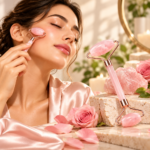 Frumos Organic Rose Face Roller Massager