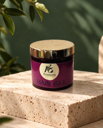 Frumos Organic Hair Gel – Natural Hold & Scalp-Friendly Styling Gel Alternate View